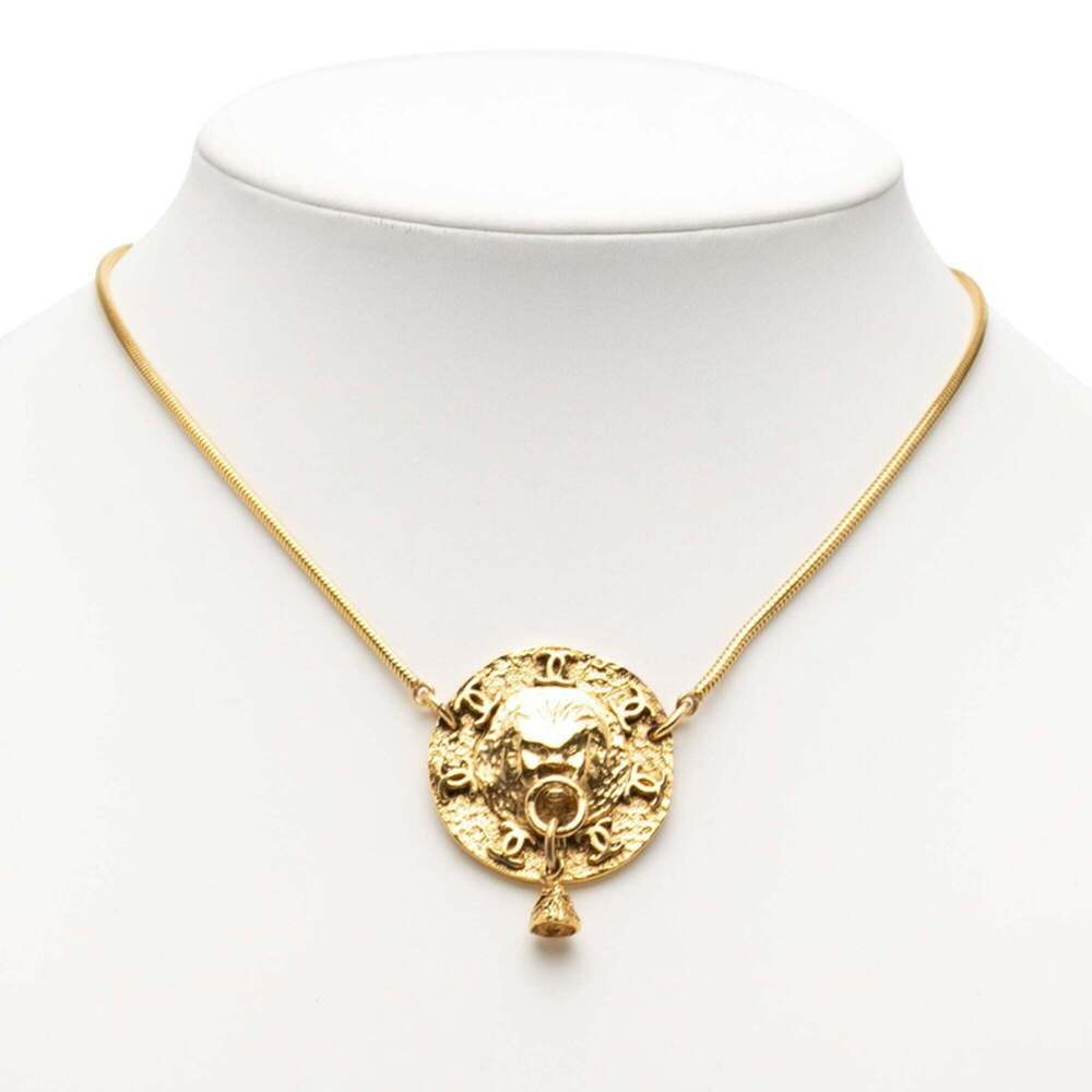 CHANEL Gold Logo Necklace - Picture 5 of 5